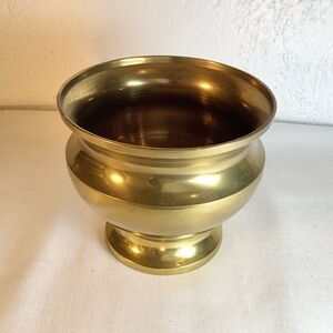 Elegant Vintage Brass Bowl, Censer, Trinket Holder, Pot  3.25”tall 3.75” Wide
